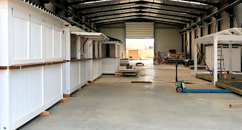 Módulos Mojácar terminados en el taller de NavarrOlivier